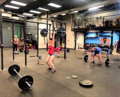 power snatches at CPM Fitness