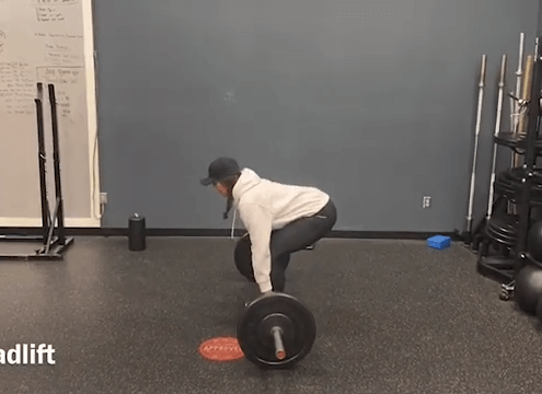 Nicole at CPM performs a deadlift