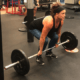Andrea doing a power clean